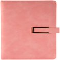 thumbnail image 1 of Cuaderno de notas de negocios con hebilla en forma de bloc de notas, manual de papelería, suministros de oficina, 1 unidad (color: rosa), 1 of 3