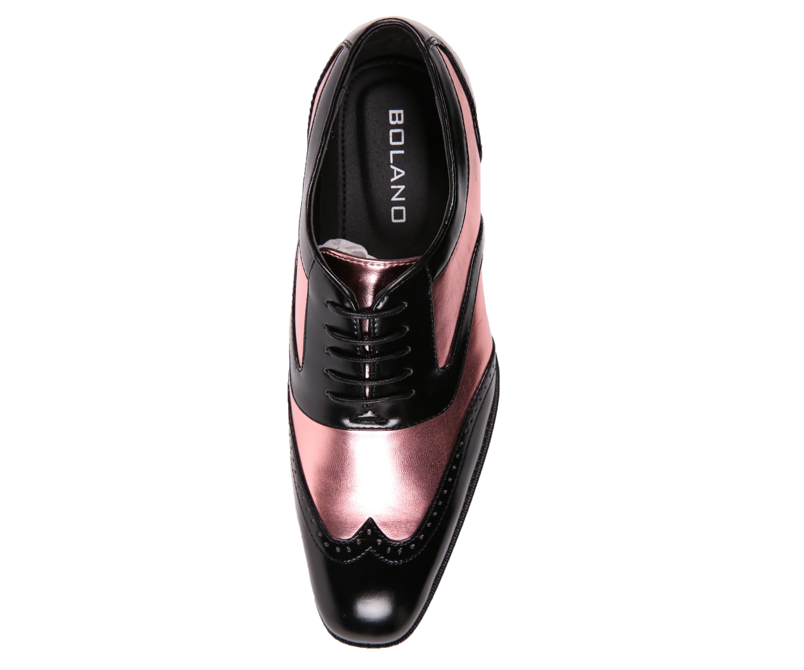 Bolano Mens Oxford Block Heel Two Tone 