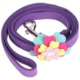 thumbnail image 1 of ZOUSSIQI Beautiful Flower Pet Pulling Rope Puppy Dog Pulling Cable Leash (Purple) CW2519#587, 1 of 11