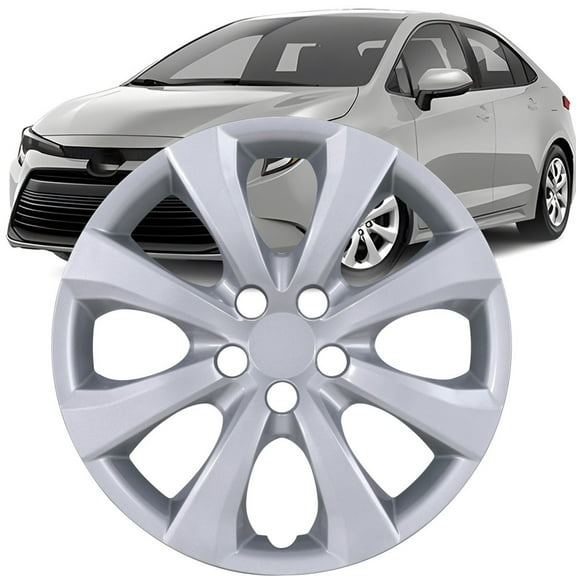 16" Hubcaps Toyota Corolla 2014-2025,Wheel Rim Covers for Corolla Hybrid 2023-2025,Toyota Matrix 2009-2014,ABS&PC Material (1 piece,Lacquer)