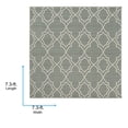 thumbnail image 5 of Livabliss Outdoor Rugs, 7ft Round Alfresco Cottage Gray Square Area Rug for Patio, Porch, Deck, Backyard, Waterproof Indoor Outdoor Carpet (7'3" x 7'3"), 5 of 5