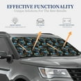 thumbnail image 3 of KLL Cool Off-Road Vehicle Windshield Sun Shade 2-Piece Foldable Car Front Window Sunshade for Most Sedans SUV Truck- Small, 3 of 5
