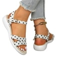 thumbnail image 5 of Willtoo Women'S Polka Dot Sandals, Low Heel Open Toe Breathable, Summer Casual Beach Shoes, 5 of 5