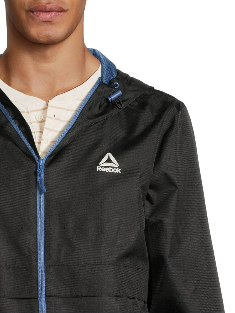Reebok Windbreaker Jacket - Lightweight Outdoor Hooded Coat