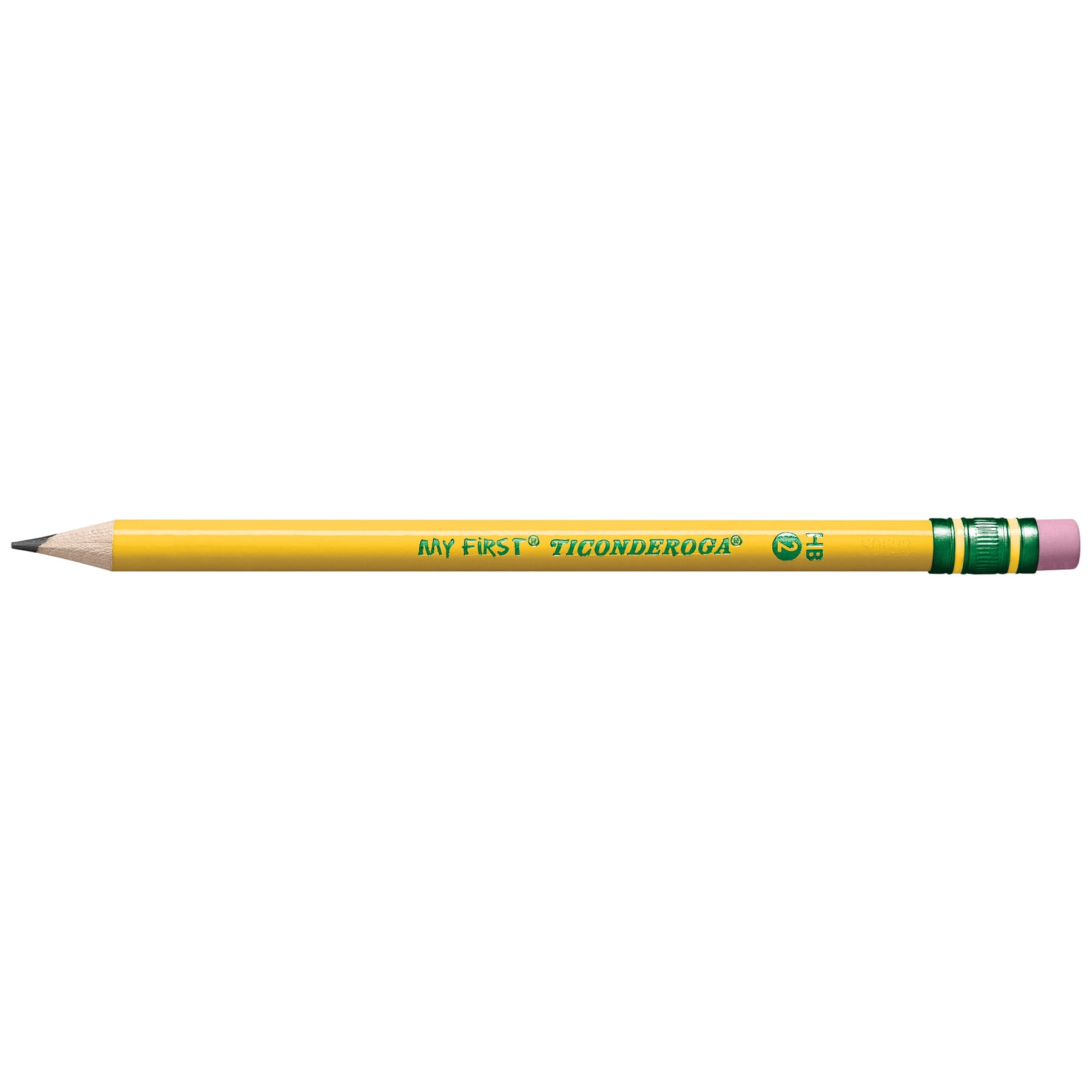 Ticonderoga My First Pencils, Presharpened, #2 HB .4mm Lead, Yellow, 2 Count