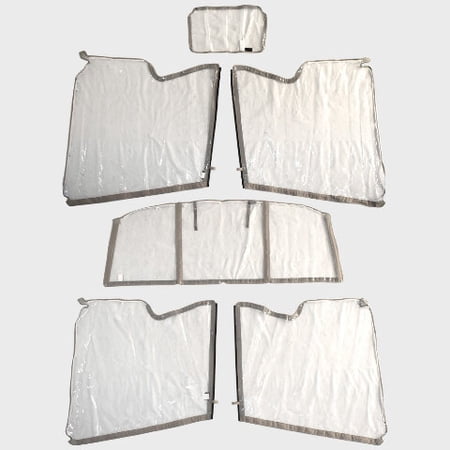Ranger Boat Curtain Kit 308553 | 1682 Clear / Gray (Set of 6)