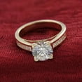 thumbnail image 5 of 2Ct Round Cut Lab Created Diamond Halo Engagement Ring 14K Yellow Gold Plated, 5 of 5