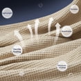 thumbnail image 2 of PHF Cotton Waffle Weave Blanket Twin Size for Bed, Lightweight Breathable Blanket for Couch, Home Decor Gift, Khaki, 66"x 90", 2 of 8