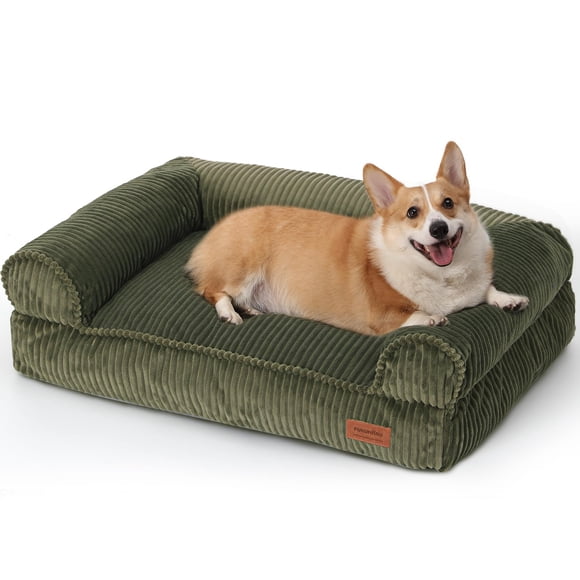 FUKUMARU Lit pour Chien Mignon, Lit pour Chien Moelleux avec Couche TPU Gardant la Doublure Sèche, Canapé pour Chien Taille Moyenne Facile à Entretenir, Lit Chaud pour Chat avec Fermeture Éclair Amovible