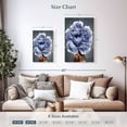 thumbnail image 4 of Elephant Stock Lady Peony Vii Wall Art - Vertical Multi Panel Canvas - Lobby Wall Decor - Floral And Botanical Multi Panel - Gray And White Decor - 20" x 32", 4 of 8