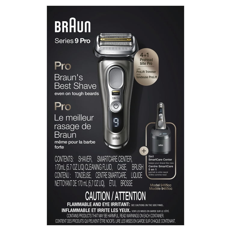 Braun Series 9 Pro 9465cc Wet Dry Rechargeable Portable Men's Braun Series 9 Pro 9465cc Wet Dry Rechargeable Portable Men's