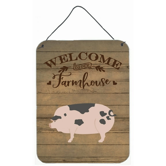 Gloucester Old Spot Pig Welcome Wall or Door Hanging Prints