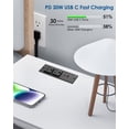 thumbnail image 2 of Power Strip Jgstkcity, USB C PD empotrado, 30 W, carga rápida, 2 of 7