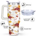 thumbnail image 3 of Modern Oil Painting 40 Oz Tumbler with Handle Lid and Straw, Stainless Steel Double Walled Vacuum Insulated Cup, Cute Birthday Gifts Tumbler for Women Men Friends, 3 of 7