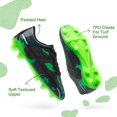 thumbnail image 4 of Tacos de Fútbol DREAM PAIRS SDSO2301K para Niños Talla 10 Negro/Verde, 4 of 6