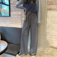 thumbnail image 3 of Pantalón Mujer Qarigey Pierna Ancha Talle Alto Casual Negro S, 3 of 5