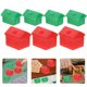 thumbnail image 3 of 2 juegos de accesorios de juego de victoria de repuesto de Hotel verde y rojo de casa pequeña de plástico, 3 of 8