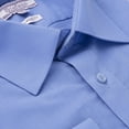 thumbnail image 2 of Stefano Men's 501ST Classic Fit Solid Dress Shirt - Blue - 22 4-5, 2 of 2