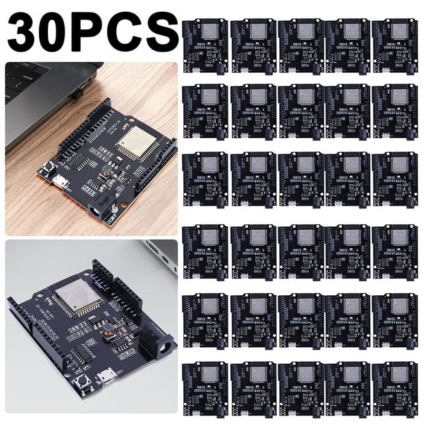Placa Desarrollo ESP32 Compatible Con Dientes 4MB Flash CH340 Módulo Azul