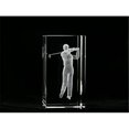 thumbnail image 1 of Asfour Crystal 1159-100-37 4 L x 2 H x 2 W in. Crystal Laser-Engraved Golfer Sports Laser-Cut, 1 of 1