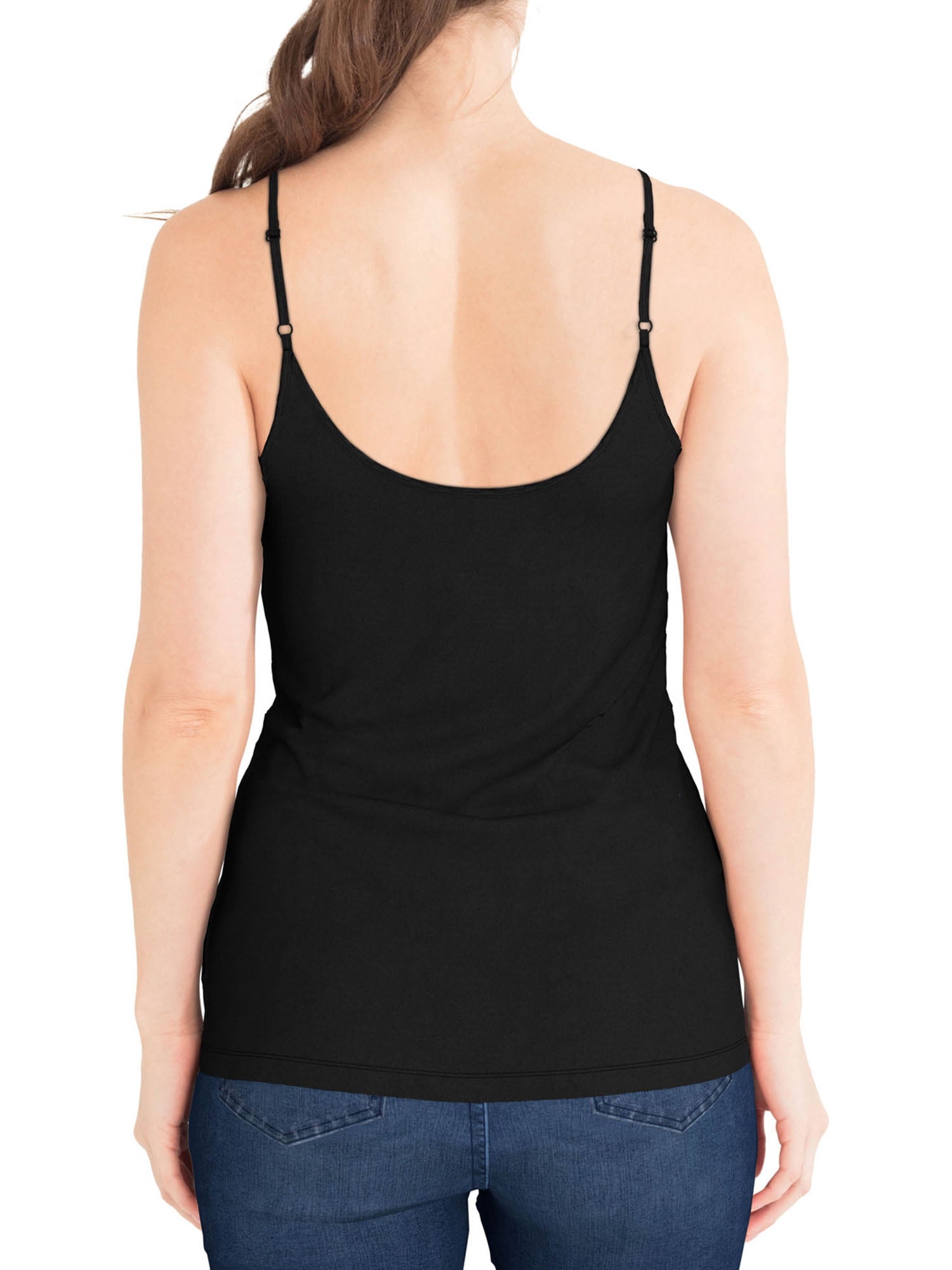 Time and Tru Women's Cami Tank Top, 3-Pack