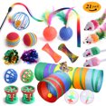 thumbnail image 2 of Juego de túnel de juguete para gatos, divertido juguete interactivo de peluche con forma de ratón, juguete vocal para gatos, 2 of 6