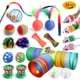 thumbnail image 5 of Juego de túnel de juguete para gatos, divertido juguete interactivo de peluche con forma de ratón, juguete vocal para gatos, 5 of 6