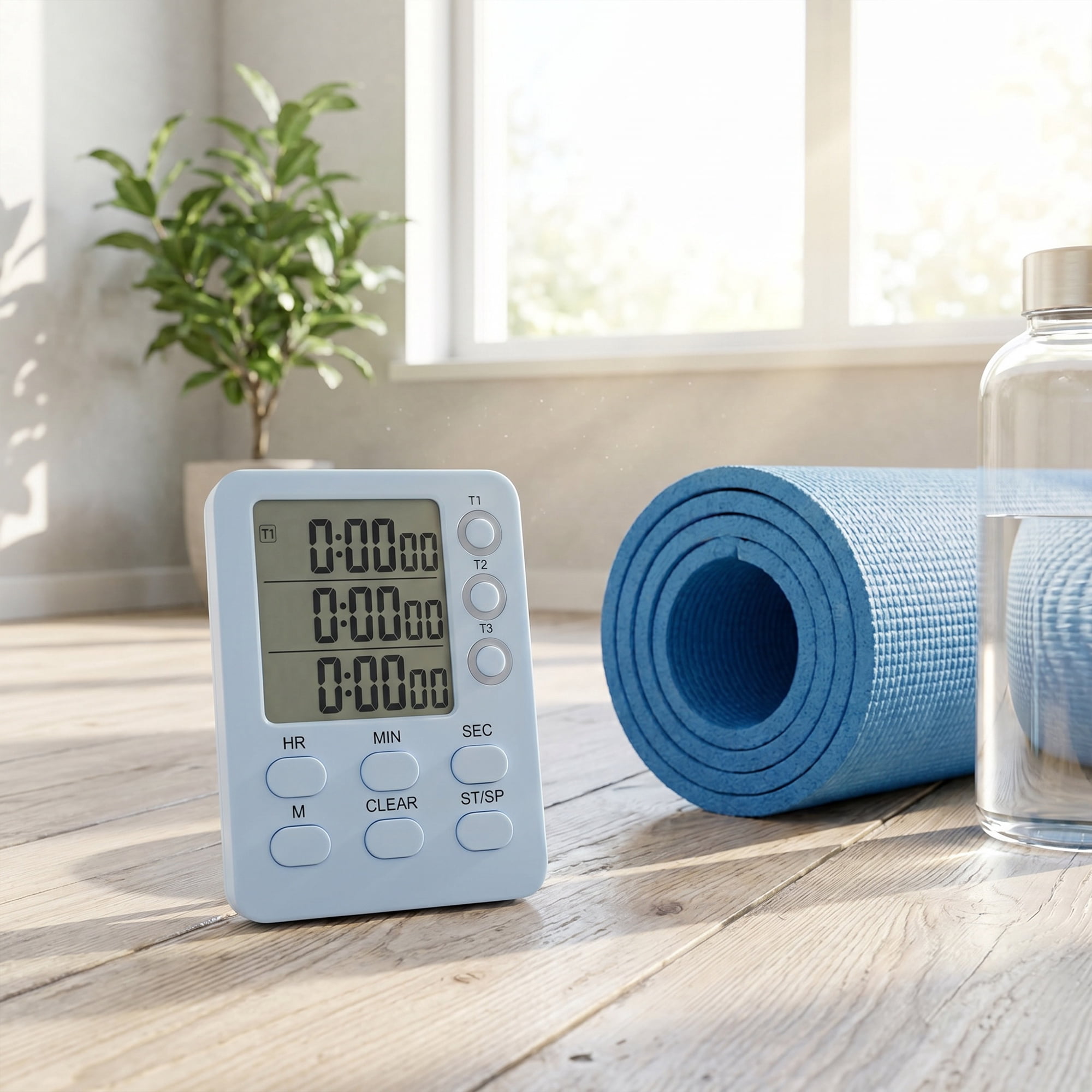 Unique Bargains Portable Kitchen Timer with Loud Alarm and Magnetic Backing Blue