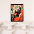 thumbnail image 4 of The Thinker Modern Female Portrait Artwork Framed Wall Art Print A4, 4 of 5