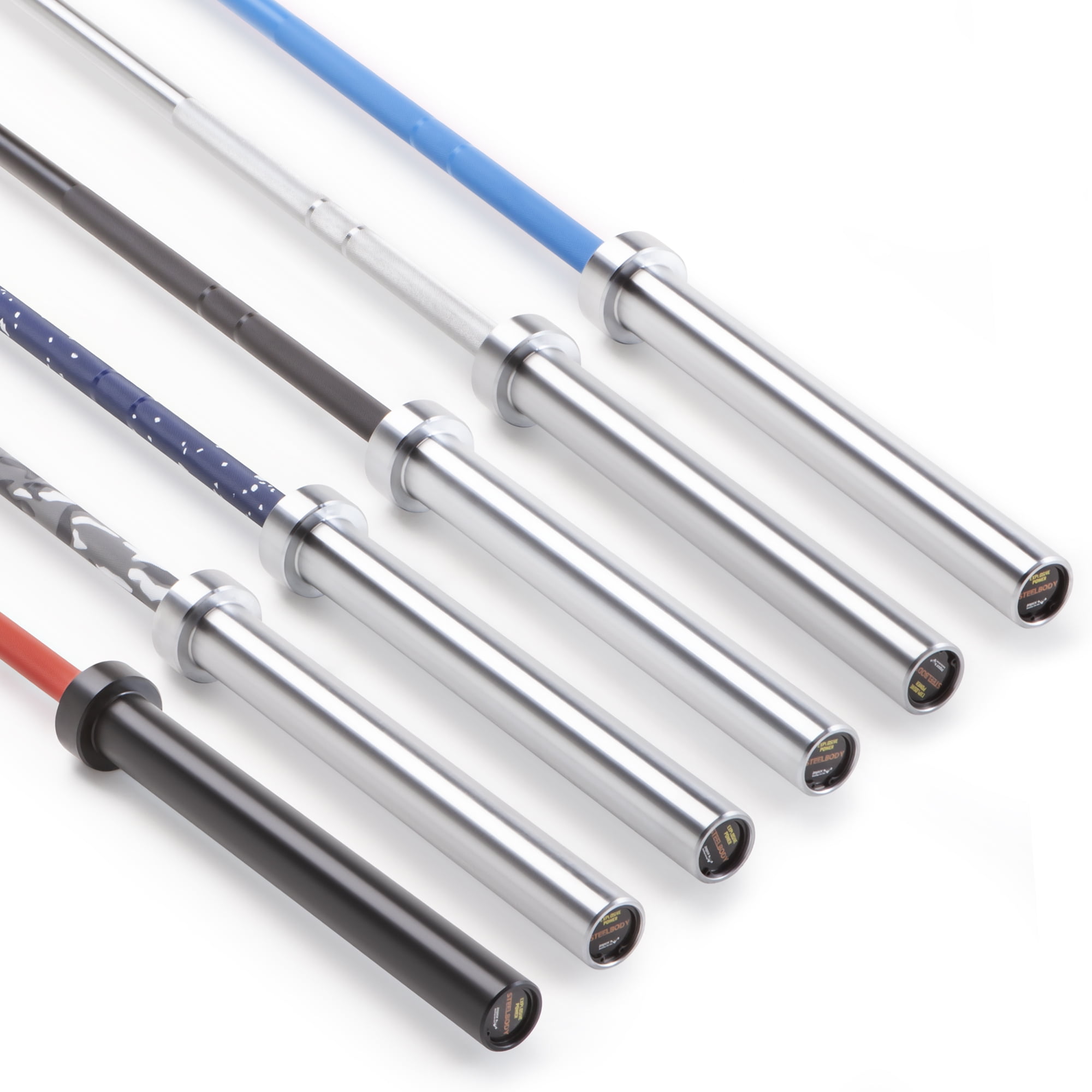 SteelBody by Marcy Red and Black 35lb Olympic Barbell STB-1000RB
