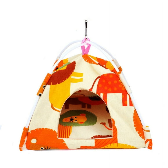 LSLJS Tente Suspendue en Toile pour Petit Perroquet à Petits Motifs, Tente Suspendue au Sol pour Oiseaux, Fournitures pour Animaux