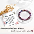 thumbnail image 3 of Hummingbird Gifts for Women, Inspirational Hummingbird Bracelet Jewelry Gifts, Christmas Birthday Retirement Gifts for Her Women Friends Sisters Mom, 3 of 5