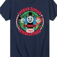 thumbnail image 3 of Thomas & Friends - Merry Sodor Christmas Darks Only - Youth and Toddler Short Sleeve Graphic T-Shirt, 3 of 5