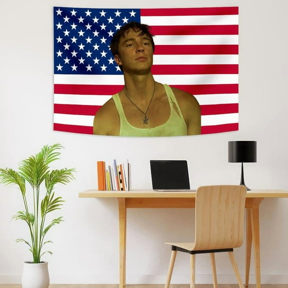 Rafe Cameron Pink American Flag Tapestry Poster Indoor Drew Starky Banner Wall Hanging For Bedroom Living Room Dorm Decor