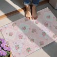 thumbnail image 4 of Pioneer Flower Floral Print Pattern Door Rugs,Washable Non Slip Door Mats Indoor,Decorative Door Mats,Entry Mat Indoor for Entrance,Bedroom,Kitchen,Bathroom,20"x32", 4 of 6