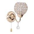 thumbnail image 2 of wall of crystal Sconces, Modern Sconces ing with Hanging , Wall Mount Lamp Bedside Wall Lamp Wall Decor for Bedroom - Pull Switch, 2 of 9