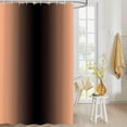 thumbnail image 4 of Fabric Shower Curtain Ombre Abstract Gradient Coral Pink and Black Shower Curtains with 12 Hooks Waterproof Machine Washable Bath Curtains for Bathroom, 72 x 84in, 4 of 6