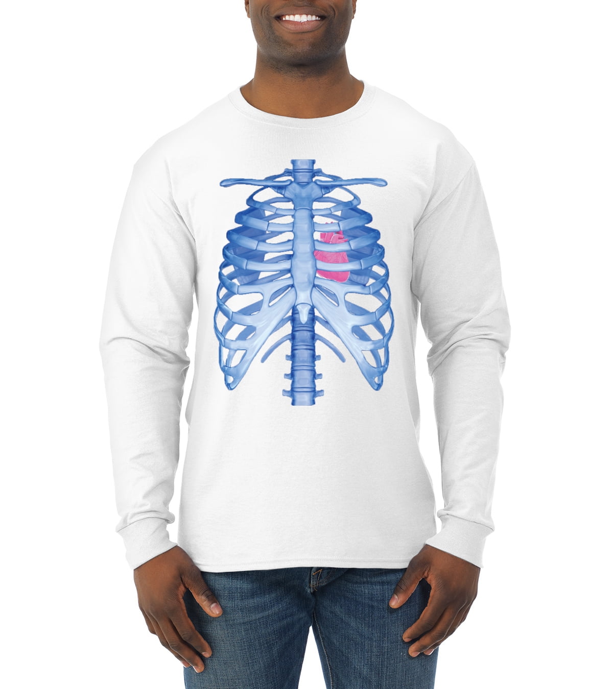 skeleton long sleeve shirt mens