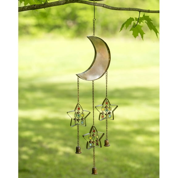 Moon and Stars w/Dangles Wind Chime