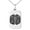Silver, variant on Tioneer Stainless Steel Letter Q Initial 3D Cube Box Monogram Engraved Small Rectangle Dog Tag Charm Pendant Necklace