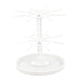 thumbnail image 1 of Exhibidor de llaveros, organizador de joyas, soporte multifuncional giratorio de 360 degree para joyas, soporte para collares con colgantes y colgantes. Blanco de 2 niveles, 1 of 6