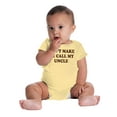 thumbnail image 4 of Dont Make Me Call My Uncle Romper Boys or Girls Infant Baby Brisco Brands 18M, 4 of 6
