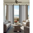 thumbnail image 4 of Brown White Grey Blackout Curtains 90 Inches Length, Gradient Country Minimalist Color Window Treatment Thermal Insulated Drapes for Bedroom Living Room 2 Panels 104x90 Inches, 4 of 8