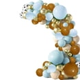 thumbnail image 2 of Ensemble d'Arche Guirlande de Ballons Cowboy Bleu 136 Pcs Réutilisable Ballons Imprimé Vache Bleu Clair Brun Ballon Rétro Sable Doré Blanc, 2 of 10