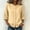 Yellow, variant on Ayolanni Scoop Neck Summer Women Blouses Cotton Linen Button Down Solid 3/4 Sleeve Blouse Textured Pockets Oversized Tees Summer Tops Blue L