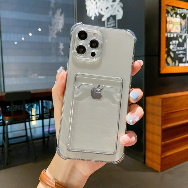 Funda transparente con tarjetero para Samsung Galaxy S23 A23 A32 A53 A52 A72 Note 20 S22 S21 Ultra S20 FE S10 Plus, funda transparente Tan Jianjun unisex