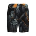 thumbnail image 2 of Lsque Full Moon Black Dragon Mens Sleep Pajama Shorts,Short Pajama Pants, Cotton Ultra-Soft Knit-Medium, 2 of 9