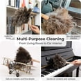 thumbnail image 6 of Ostrich Feather Duster,Hand Bellows Duster,NOGIS Feather Duster Fluffy Natural Genuine Ostrich Feathers with Wooden Handle and Reusable Handheld Ostrich Feather, Gray and Brown 16 inch, 6 of 7