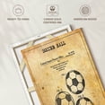 thumbnail image 6 of Elephant Stock Vintage Soccer Ball Patent Wall Art - Vertical Canvas Wall Art - Hallway Wall Decor - Patent Canvas - Yellow And Black Decor - 34" x 51", 6 of 8