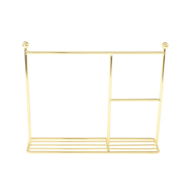 Juego de muebles para secar ropa /6 1/8 1/12 Muñecas Abrigo Vestido Prenda Oro 35x31cm
